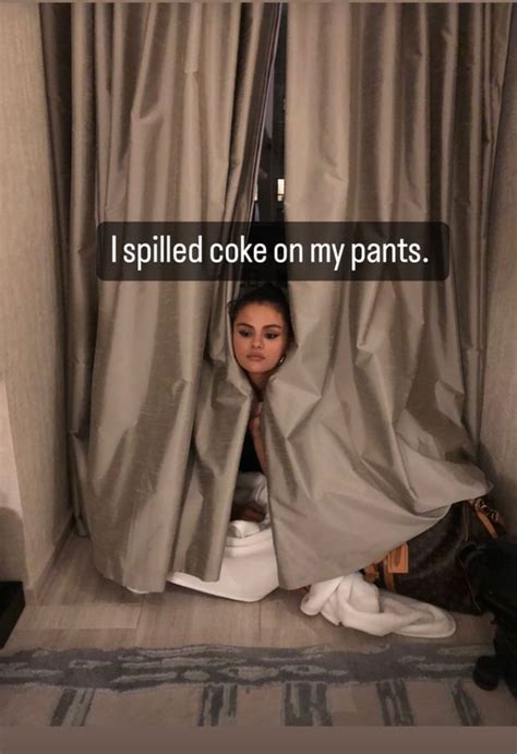 Selena Gomez Shares Candid Photo of a Wardrobe Malfunction.